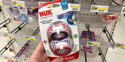 High Value $2/1 Nuk Coupon = 2-Pack Pacifiers ONLY $2.59 at Target