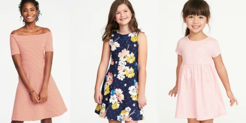 Old Navy Dresses for Girls & Women Only $6-$8 + More (In-Store And Online)