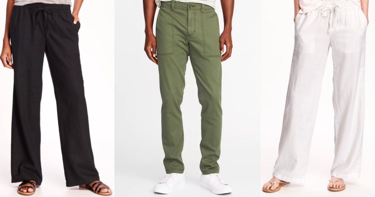 Old Navy Pants For The Whole Family Starting at Just $10 + More