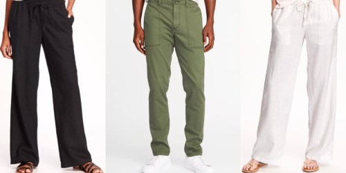 Old Navy Pants For The Whole Family Starting at Just $10 + More