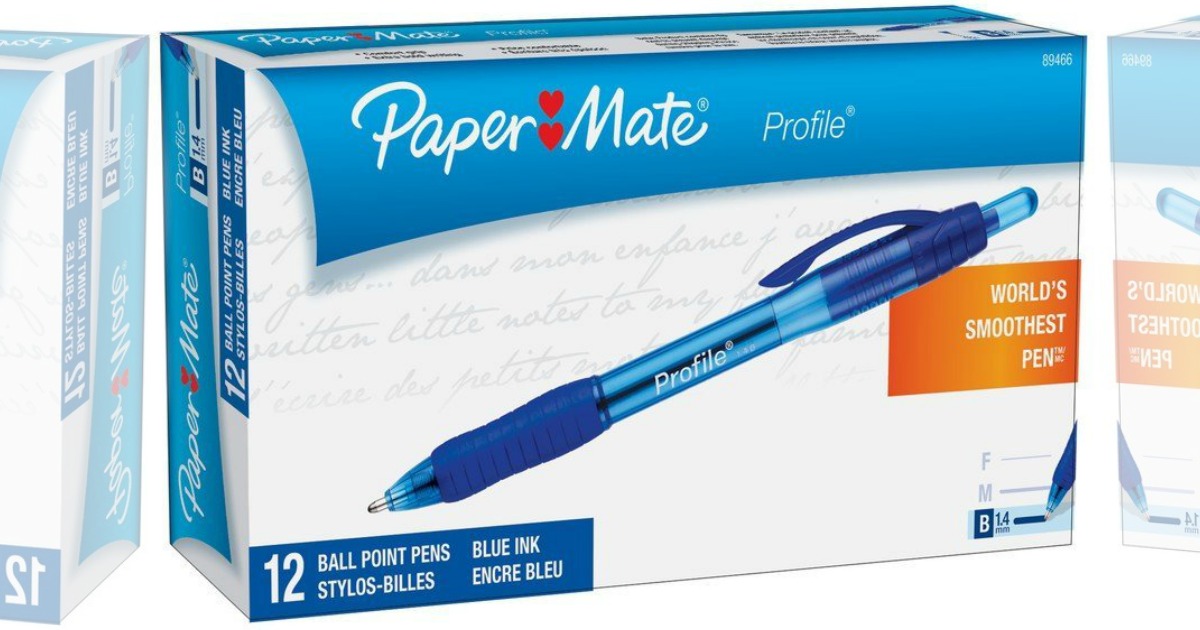 Paper Mate Profile Ballpoint Pens 12-Pack Only $2.60 (Ships w/ $25 ...