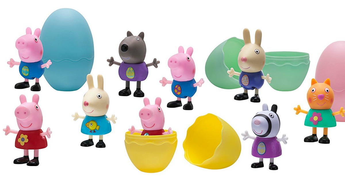 Amazon SIX Pack Peppa Pig Action Figure Easter Eggs Just 13.49