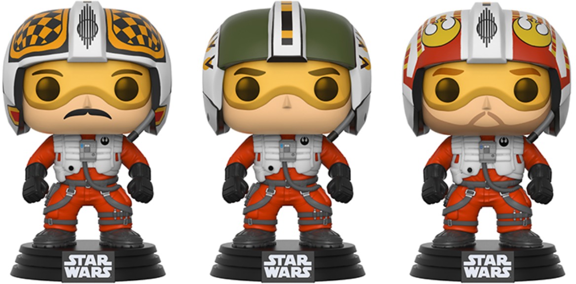 funko pop x wing pilots 3 pack