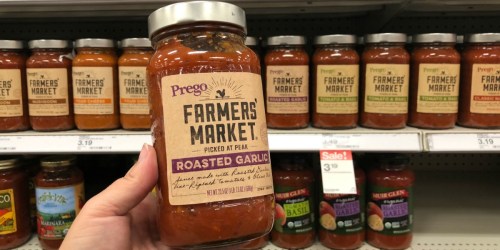 40% Off Prego Farmers’ Market Pasta Sauces at Target (Just Use Your Phone)