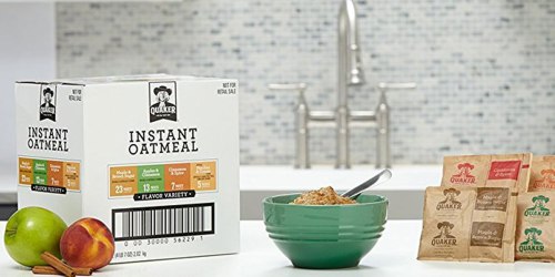 Quaker Instant Oatmeal 48-Count Box Just $7.11 Shipped (Includes Lower Sugar Variety)