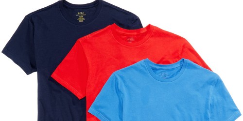 Polo Ralph Lauren Men’s T-Shirt 3-Packs Only $23.70 (Just $7.90 Each) on Macy’s.com
