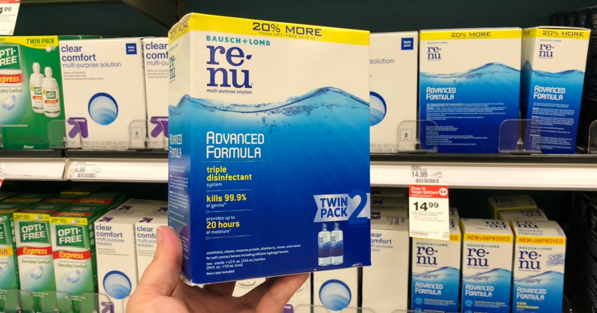 Amazon Renu Contact Lens Solution Twin Pack Just 10 24 Shipped Hip2save