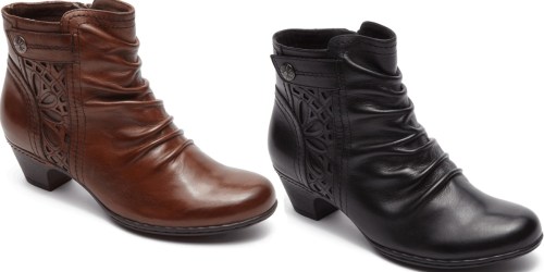 Rockport Women’s Leather Zip Booties Just $62.99 Shipped (Regularly $155) & More