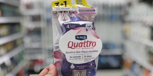 Score Two FREE Packs Of Schick Disposable Razors At Target After Gift Card & Cash Back