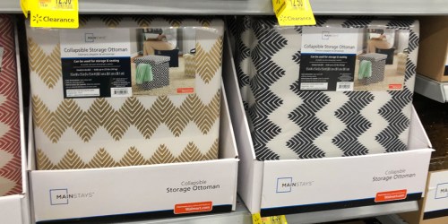 Mainstays Collapsible Storage Ottoman Possibly ONLY $12.50 at Walmart