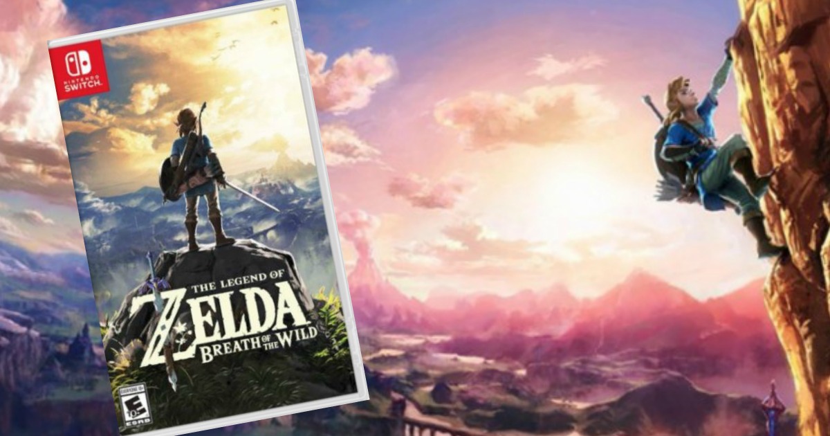 The Legend of Zelda Breath of the Wild Nintendo Switch Game Only $44.99 ...