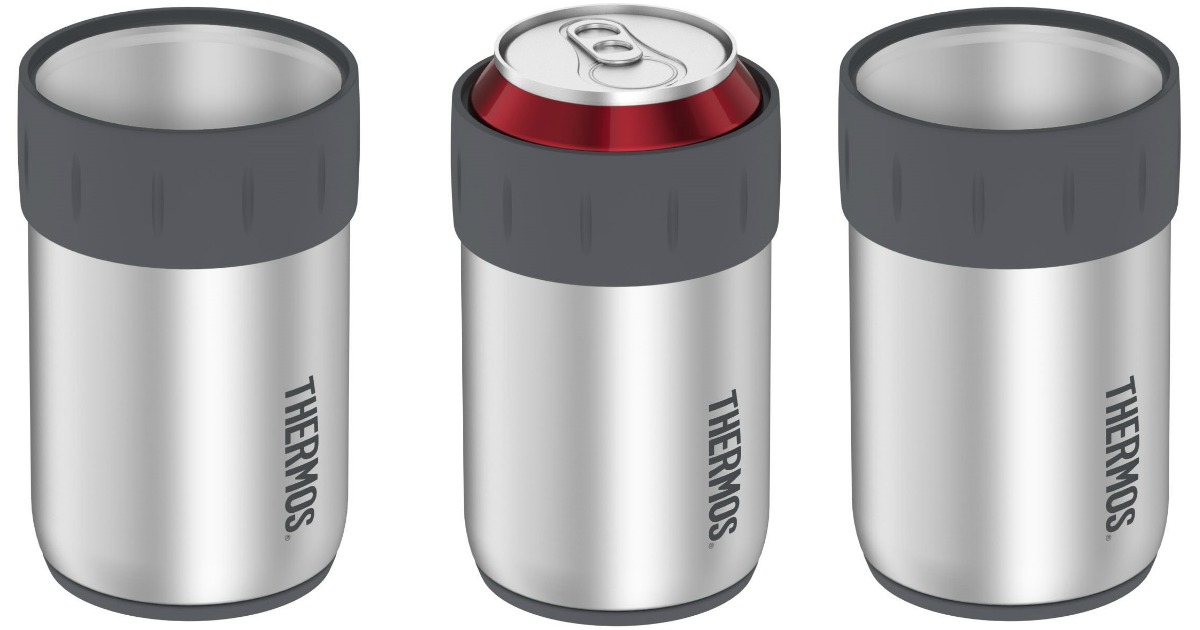 thermos stainless steel can insulator
