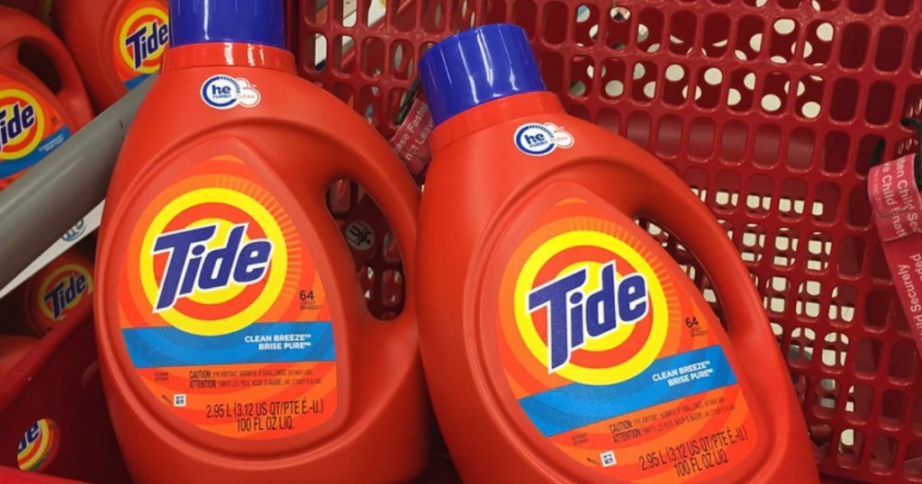 Tide Laundry Detergent in cart at Target