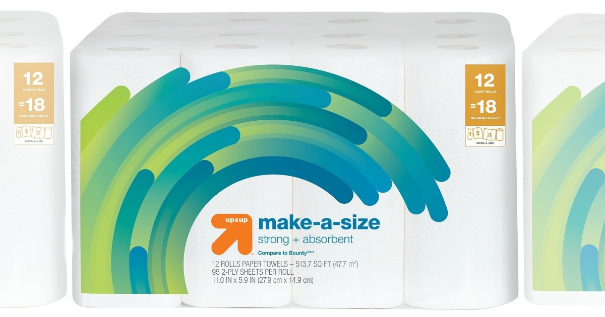 60 GIANT Up & Up Paper Towel Rolls Just 43.85 Shipped