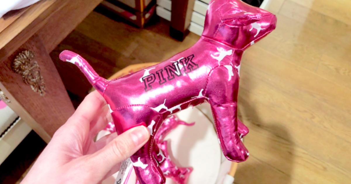 New 2018 China Victoria's Secret Pink Silver And Black Mini Dog 