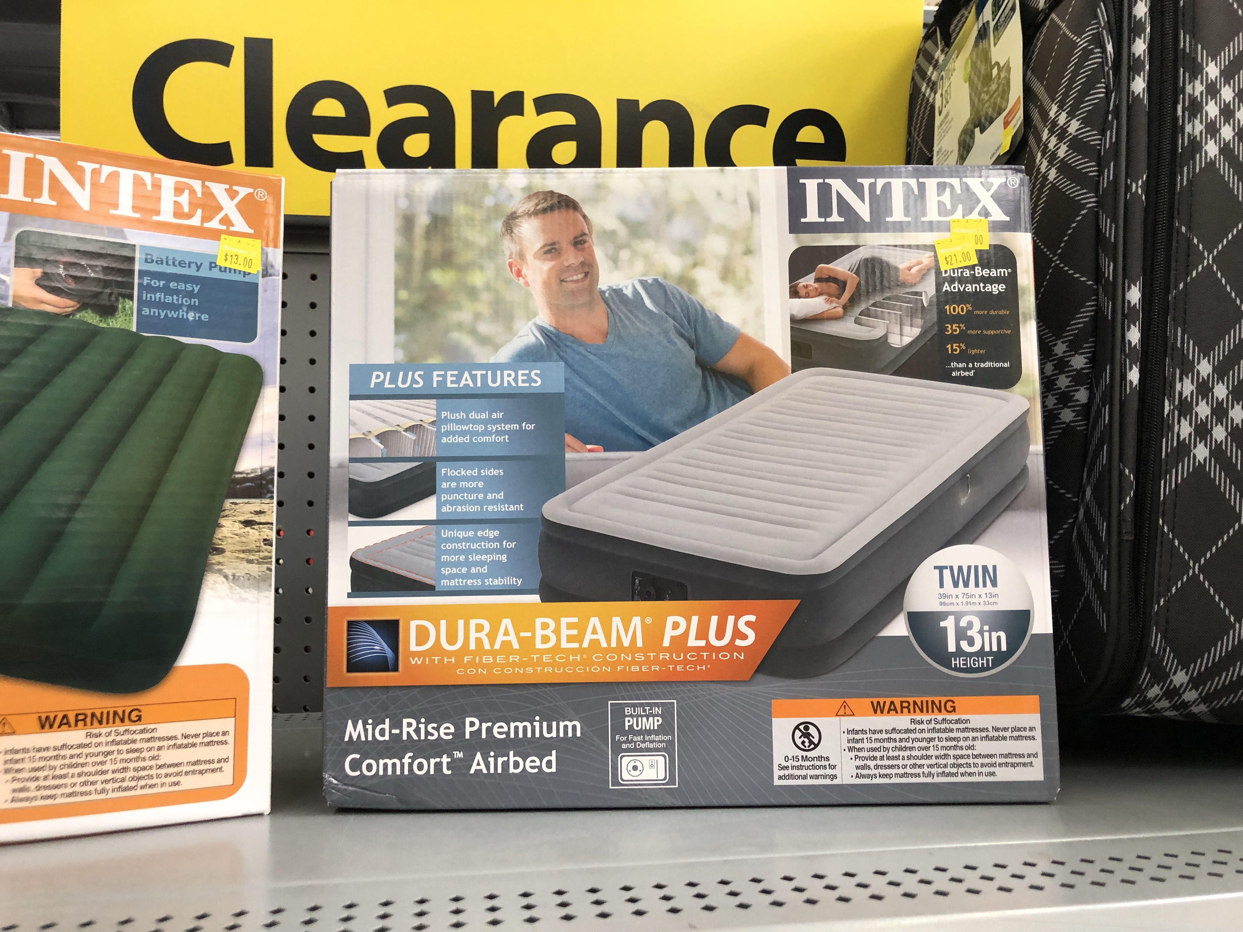 walmart air mattress clearance