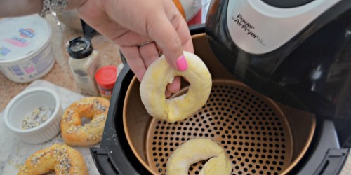 Make These Crazy Simple 2 Ingredient Air Fryer Bagels