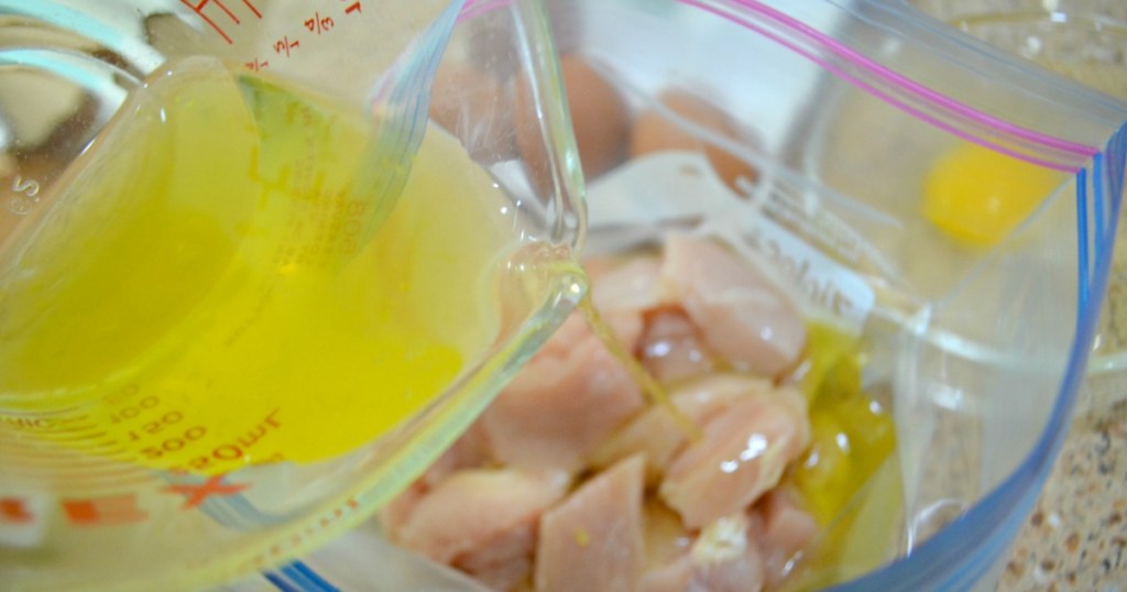 Marinate chicken in pickle juice