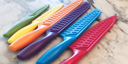 AmazonBasics 12-Piece Colored Knife Set Only $11.85