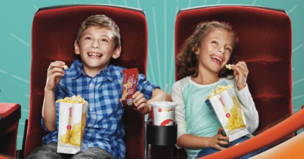 AMC Theater Kids Summer Movie Ticket, Popcorn, Drink AND Fruit Snack