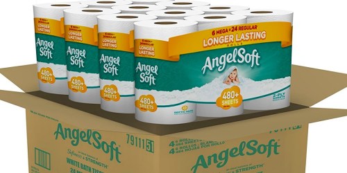 Angel Soft MEGA Roll 24-Pack ONLY $16.94 Shipped on Amazon