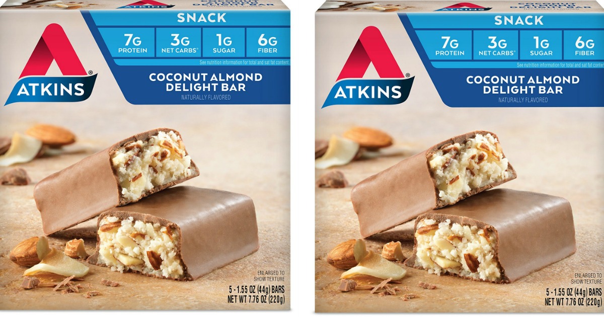 Amazon SIX Atkins Snack Bars 5Count Boxes ONLY 25 Shipped (Just 84
