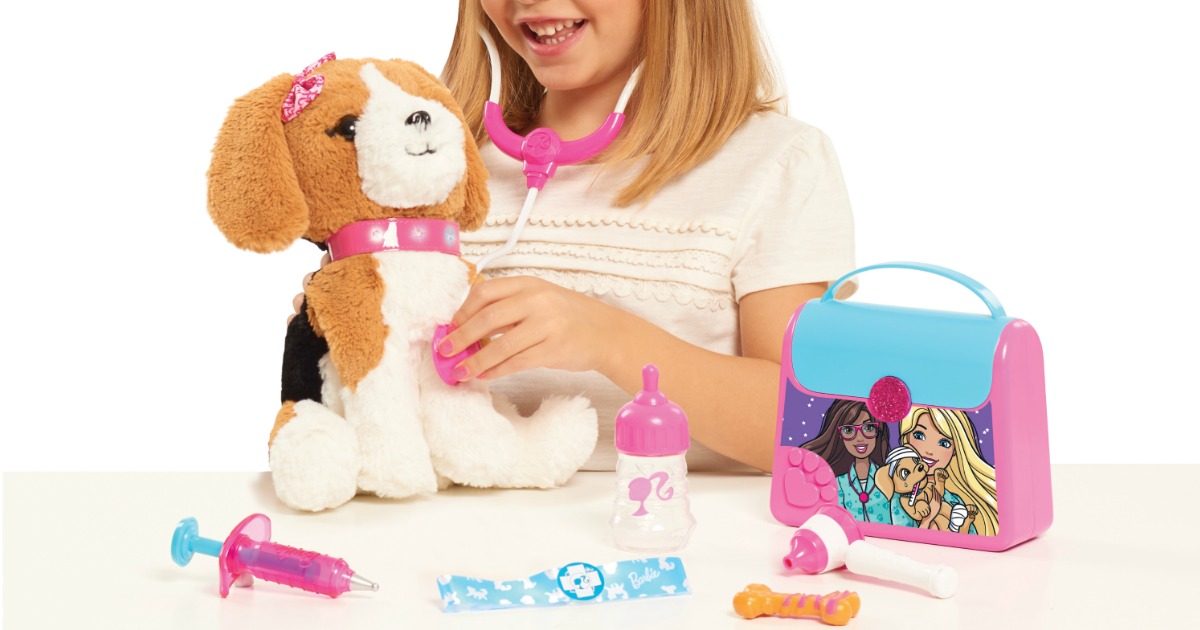 barbie kiss and care pet doctor set