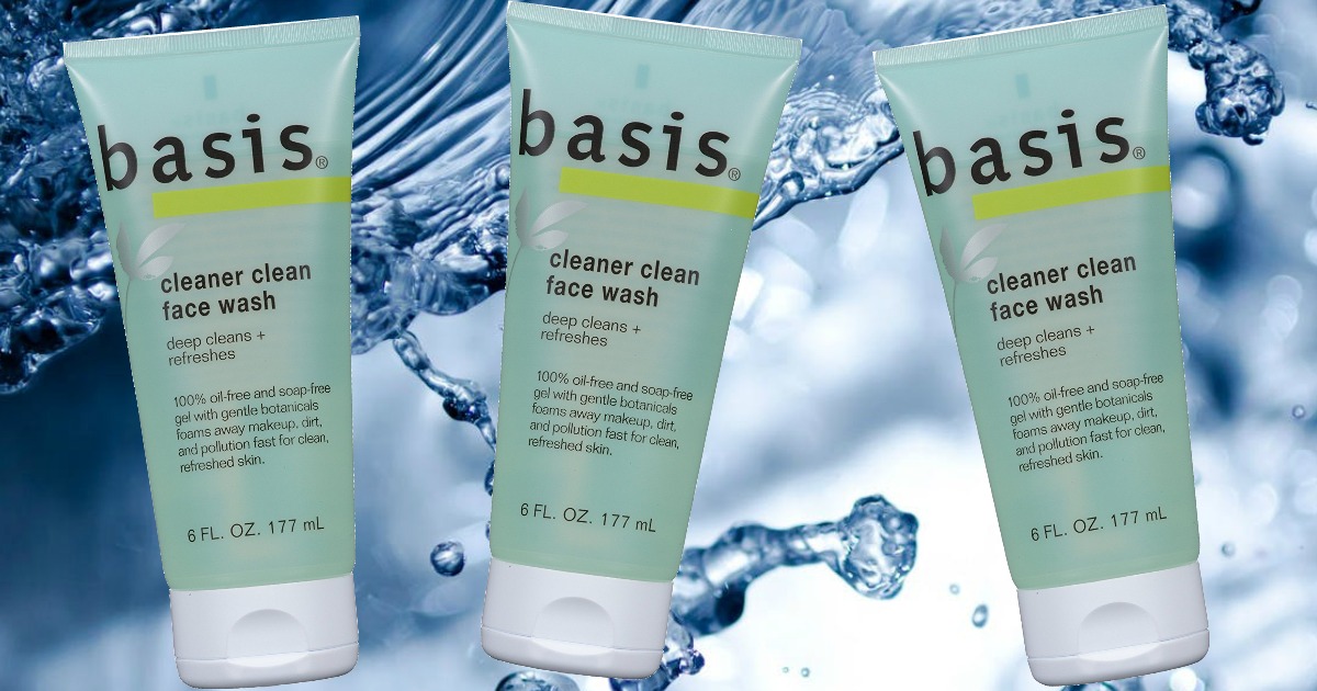 3 bottles of basis face wash