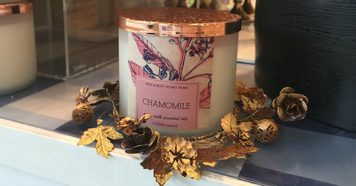 bath and body works chamomile candle