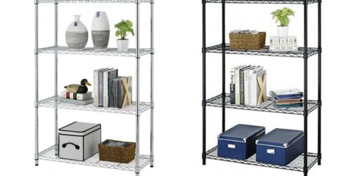 4-Tier Steel Wire Shelving Rack Only $24.99 Shipped (Great for Kitchen, Garage, & More)