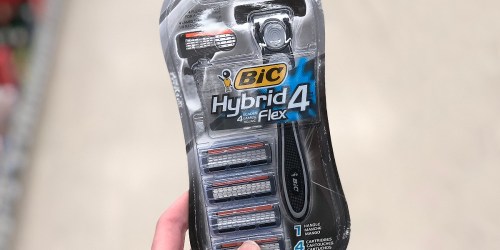 Amazon: BIC Hybrid 4 Flex Men’s Disposable Razor Only $2.97 (Includes 4 Cartridges)