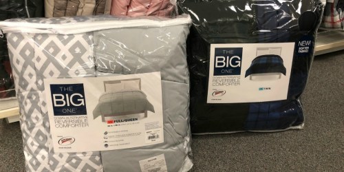 The Big One Reversible Comforter & 2 Microfiber Pillows Only $26.32 + Earn $5 Kohl’s Cash