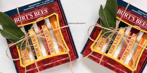 Burt’s Bees Lip Balm 4-Count Holiday Gift Set Just $5.91 (Ships w/ $25 Amazon Order)