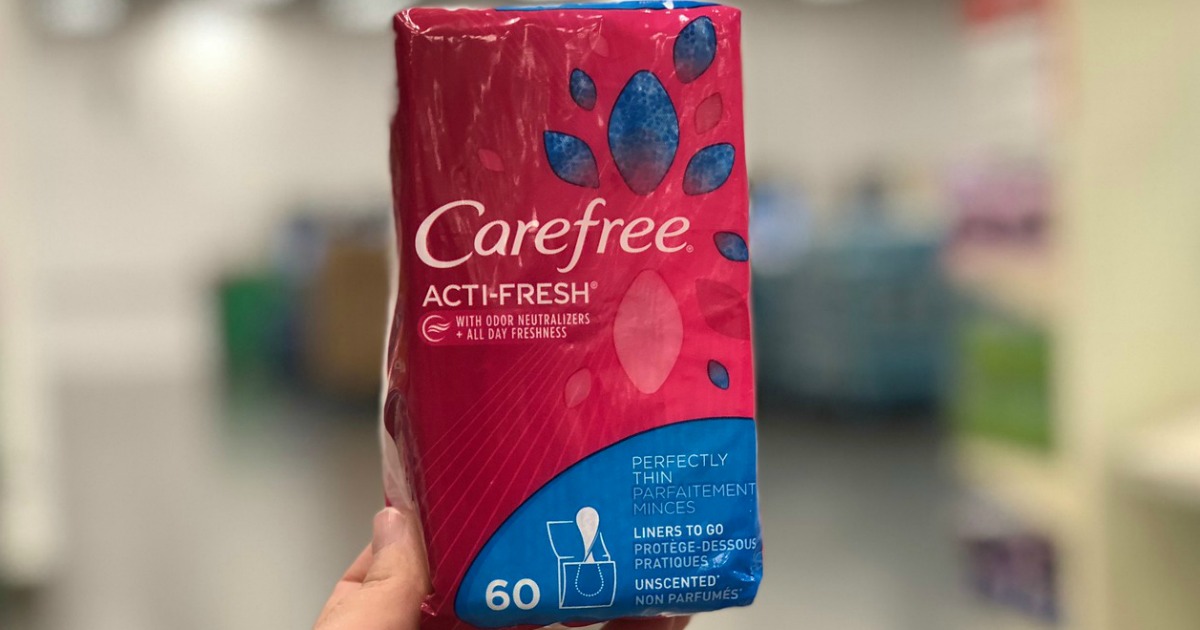 NEW $3/2 Carefree & Stayfree Liners or Pads Coupon | 60-Count Liners Only $1.49 at Target (Regularly $3)