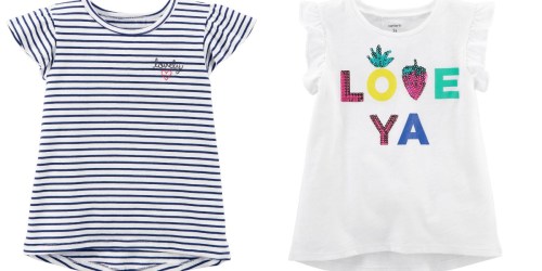 75% Off Carter’s Tees, Tanks & Shorts