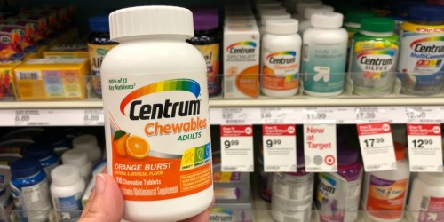 New $3/1 Centrum Coupon = Over 50% Off Multivitamins After Target Gift Card