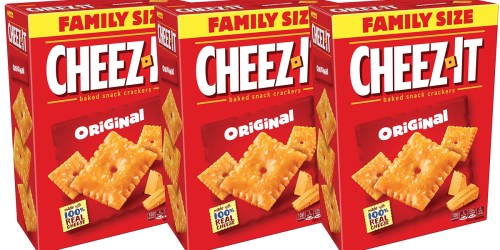Amazon: THREE Cheez-It Crackers Family Size Boxes Just $8.62 Shipped (Only $2.87 Each)