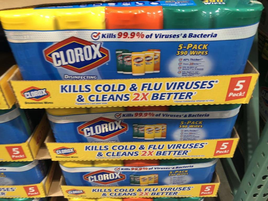 Clorox Disinfecting Wipes 5Pack Only 11.98 at Sam's Club Just 2.40