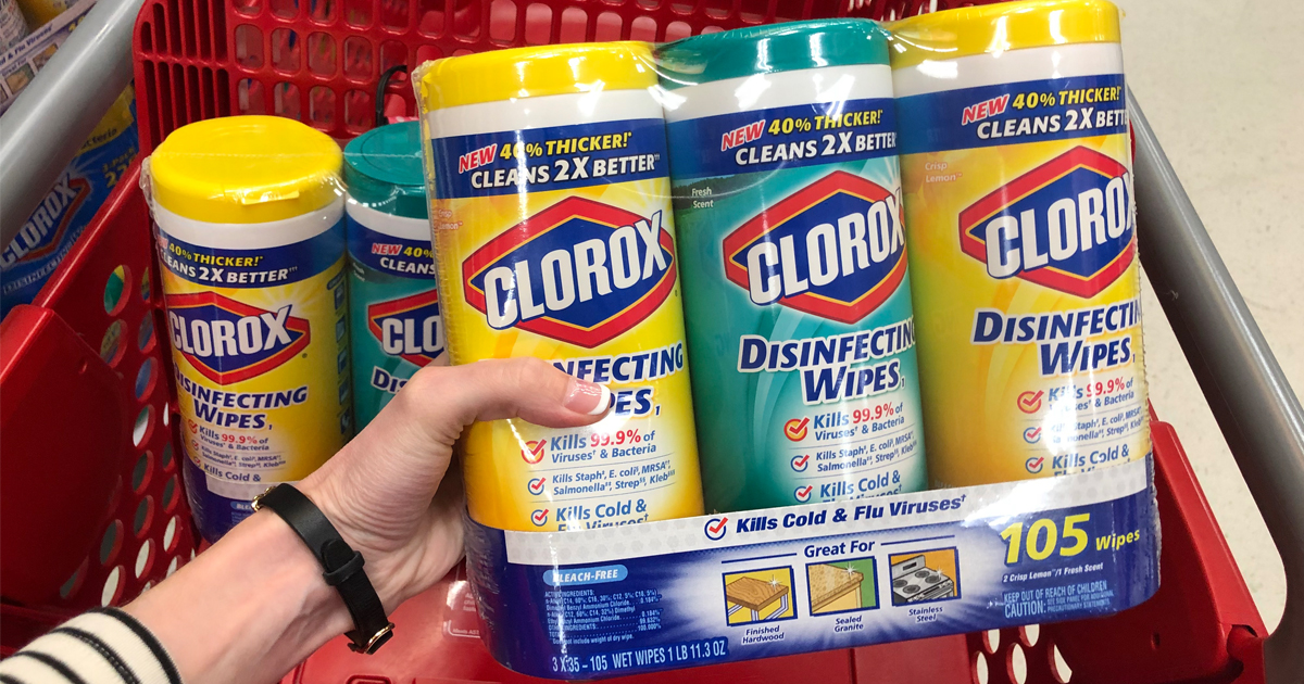 Clorox Wipes As Low As 1.18 Per Canister at Target