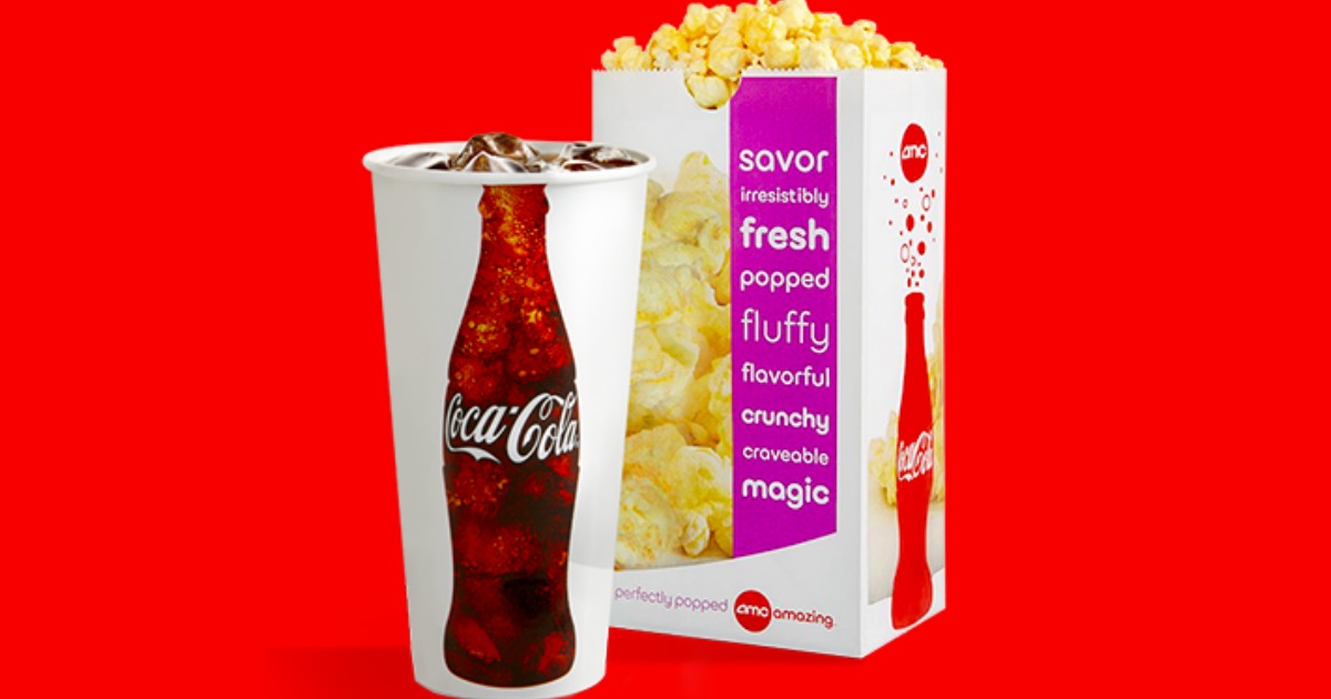 AMC Theaters Cameo Fountain Drink AND Popcorn Only 5 for Teens