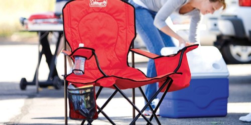 Coleman Oversized Quad Chair w/ Cooler Pouch ONLY $18.71 (Regularly $35)