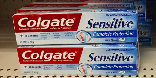 Amazon: 3-Pack Colgate Sensitive Toothpaste Only $6.79 Shipped (Just $2.26 Per Tube)