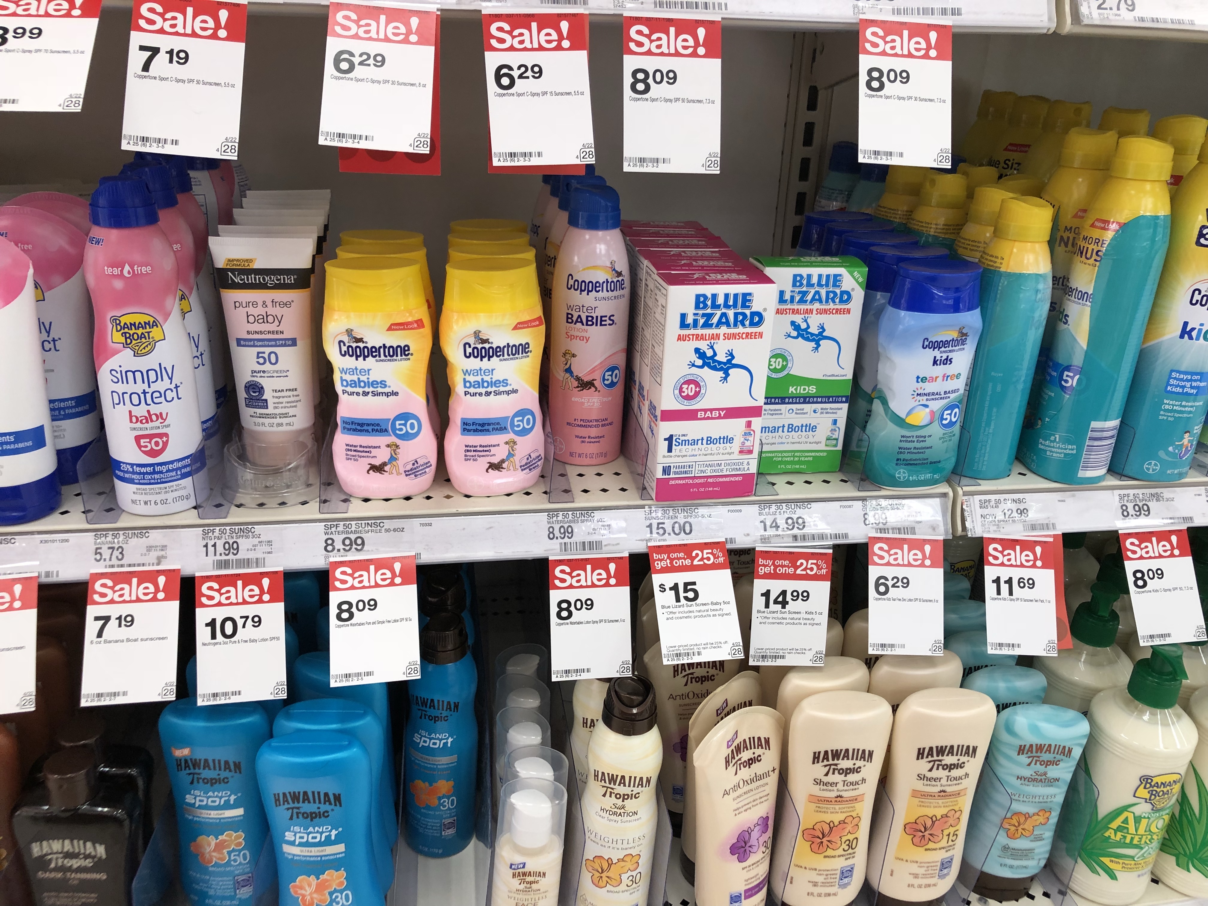 sunscreen in target