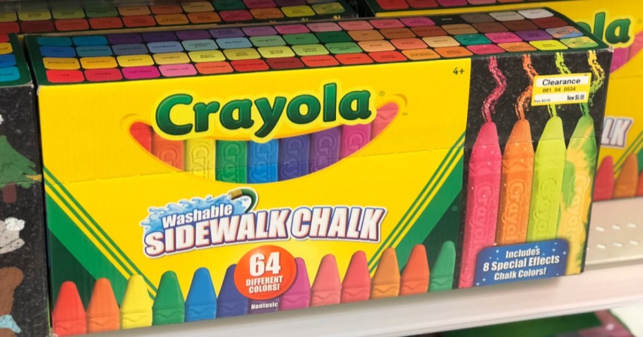 Crayola Washable Sidewalk Chalk 64-Pack Just $9.88 on Amazon (Regularly $16)