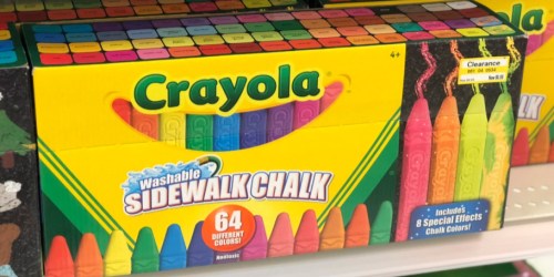 Crayola Washable Sidewalk Chalk 64-Pack Just $9.88 on Amazon (Regularly $16)