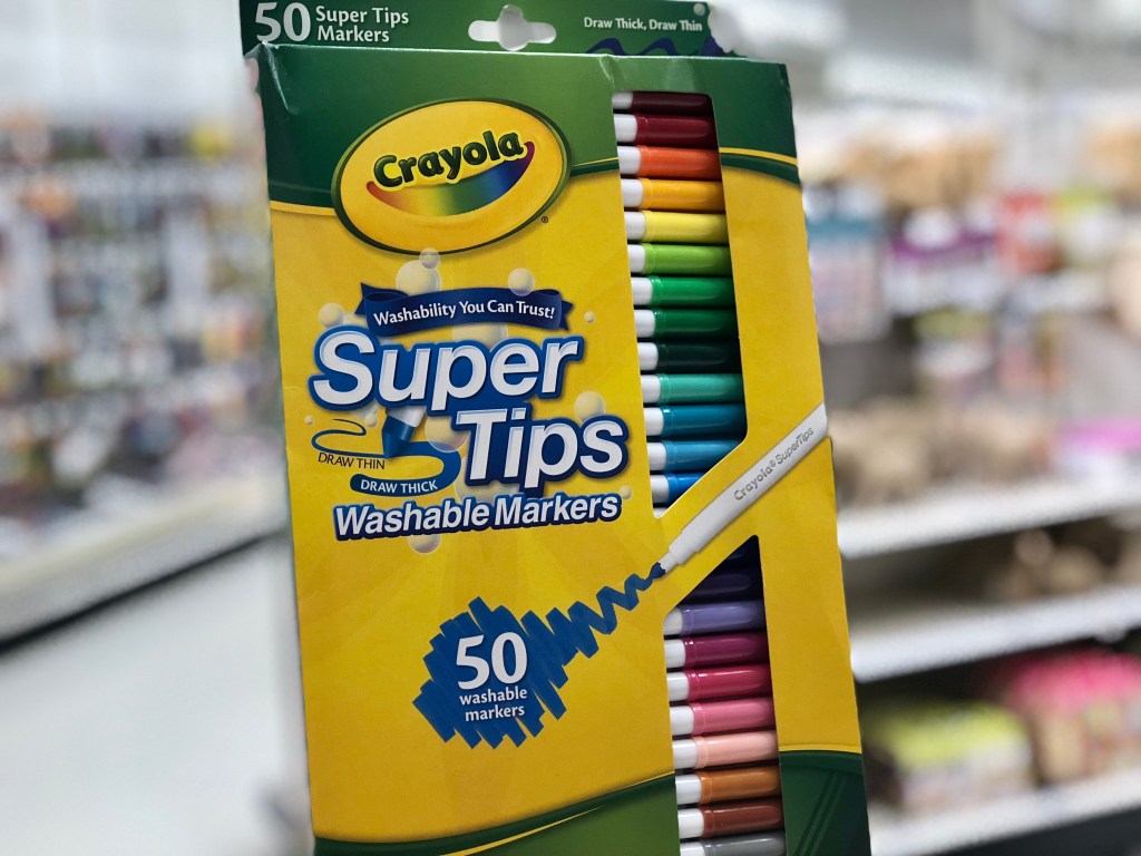 Crayola Super Tips Washable Markers 50 Count Package ONLY $6.99