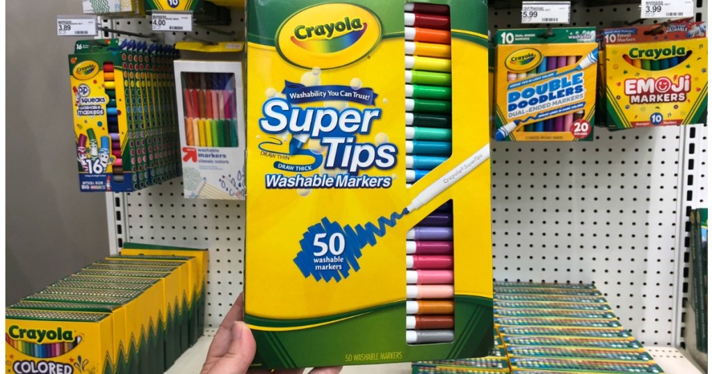 Crayola Super Tips Washable Markers 50 Count Package ONLY $6.99 (Regularly  $13)