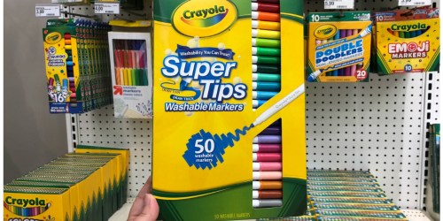Crayola Super Tips Washable Markers 50 Count Package ONLY $6.99 (Regularly $13)