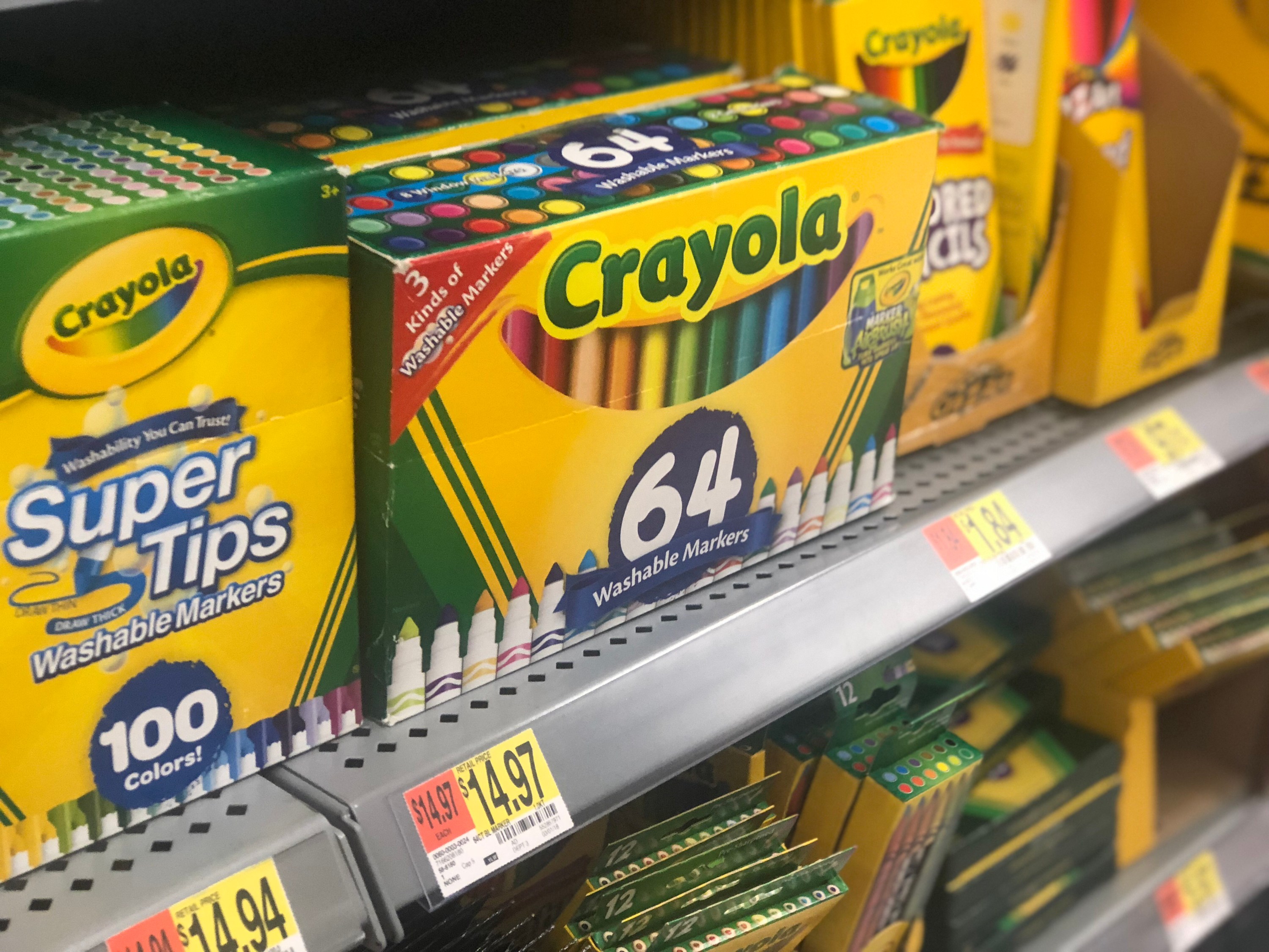 Crayola Washable Markers 64Count Box ONLY $6.62 (Regularly $20