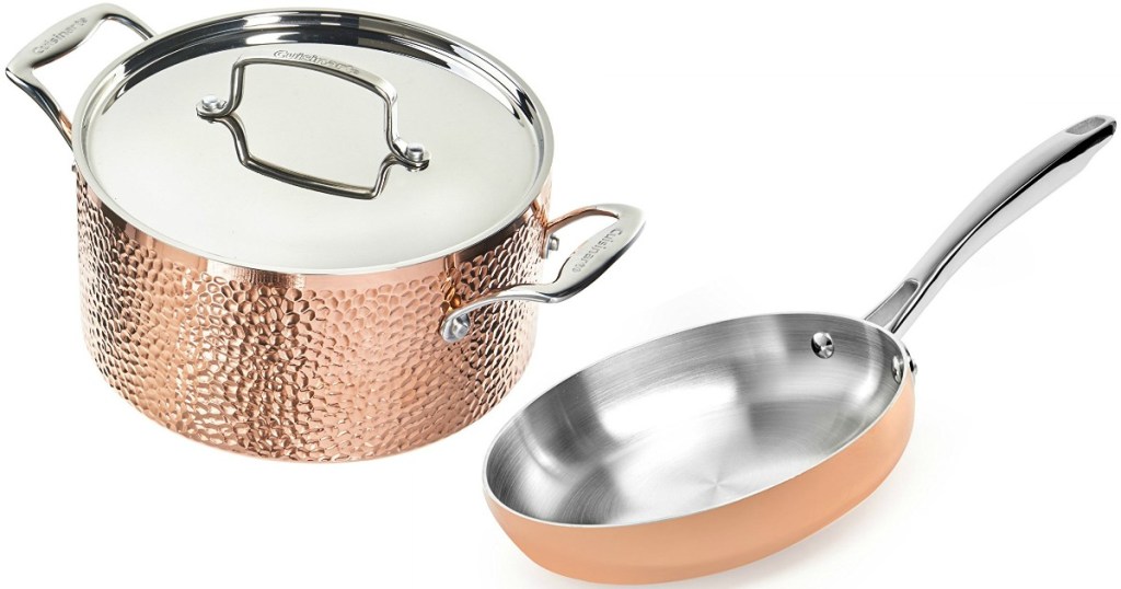 Cuisinart Tri Ply Stainless Steel 8 Piece Copper Cookware Set